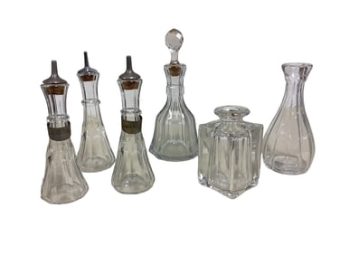 Heisey Lot of (6) Bitters Bottles