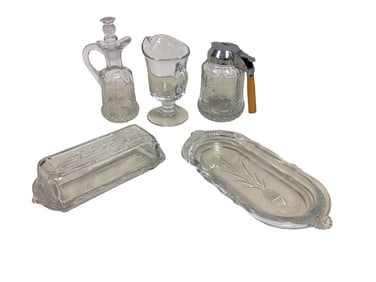 Heisey Lot of (5) Pieces of Plantation