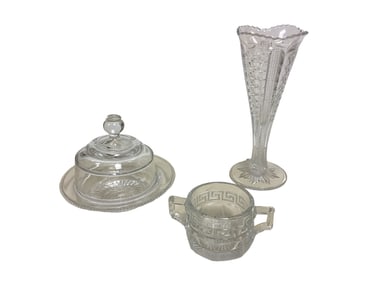 Heisey Lot of (3) Early Patterns Items