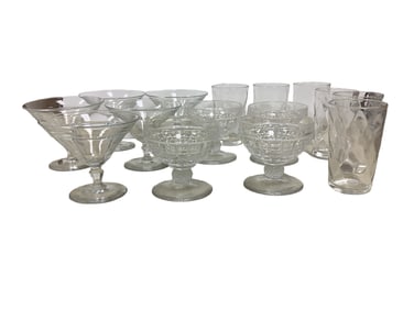 Heisey Lot of (15) Pieces, Sodas and Sherbets