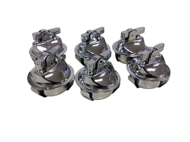 Heisey Lot of (6) Lighter Parts to Fit Heisey Candle Blocks