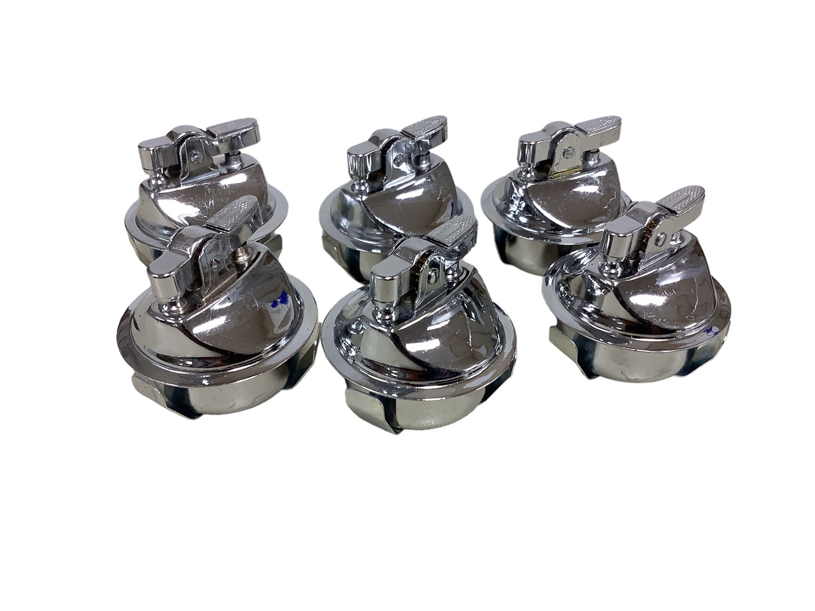 Heisey Lot of (6) Lighter Parts to Fit Heisey Candle Blocks: Heisey Lot of (6) Lighter Parts to Fit Heisey Candle Blocks