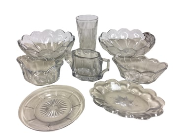 Heisey Lot of (8) Colonial Items