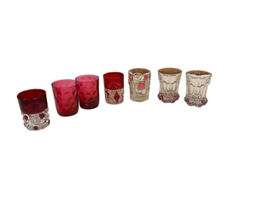 (7) Variety of Glass Tumblers