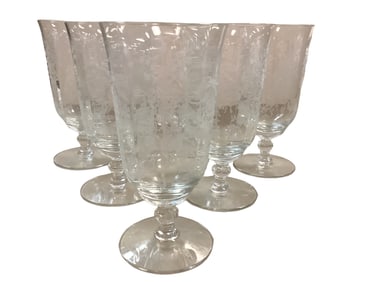 Heisey Orchid (6) Glasses