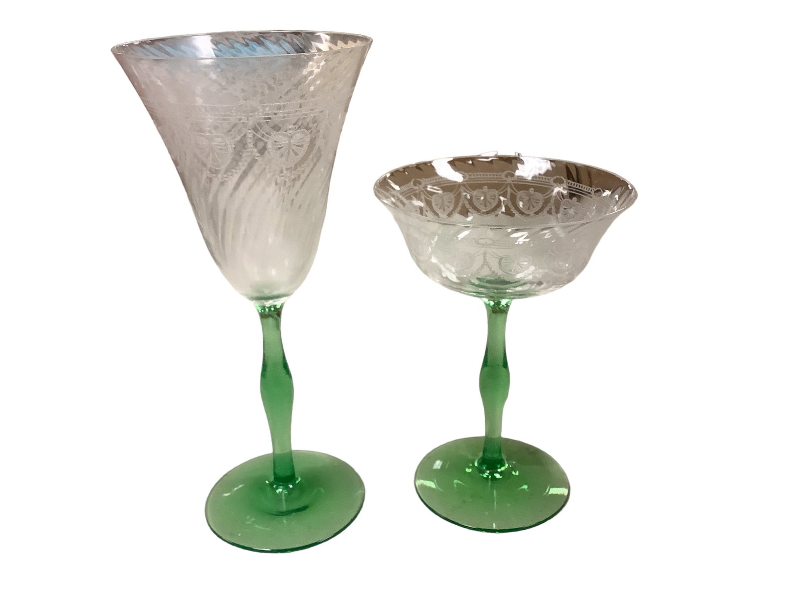 Etched Stemware Lot (1 of 5)