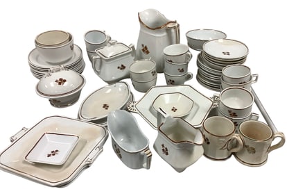 Antique Ironstone Copper Luster Tea Leaf China ***No In-House Shipping***