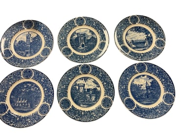 (6) Limited Edition Ohio State University Plates Plates 10 x 10 in. (25.4 x 25.4 cm.)