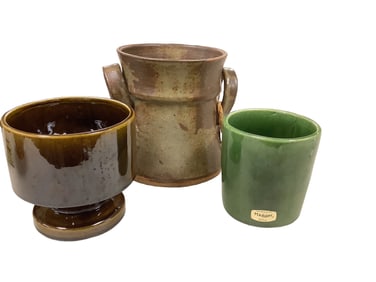 Vintage Pottery Including Haeger Width ranges approximately 4.5" - 6". Height 4.5" - 7".