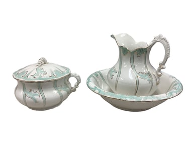 Kenneth Pitcher, Wash Basin and Chamber with Lid