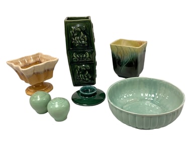Assorted Glazed Pottery Pieces