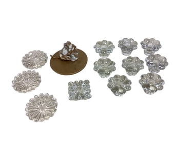 Heisey Lot of (9) #1503 Crystolite Items