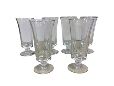 Heisey #1567 Planation (6) Five Ounce Footed Juice Glasses