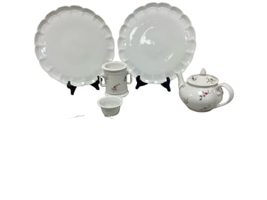 Tea Pot and Serving Trays