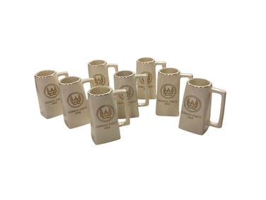 (8) 1968 German Party Ceramic Steins