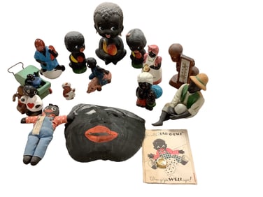 Nice Collection of (16) Vintage Black Americana Pieces Including (3) Nodders