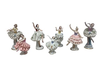 Dresden Porcelain Figurines 3.5" to 5.5" tall
