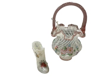 Fenton Basket and Slipper