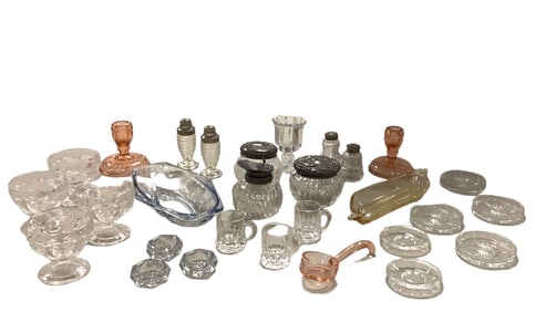 Various Vintage Glassware, Including Marked Heisey Pieces, Marked Cambridge