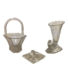 Heisey Clear Glass Pieces