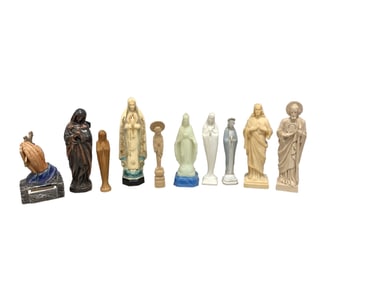 Lot of (10) Religious Figurines