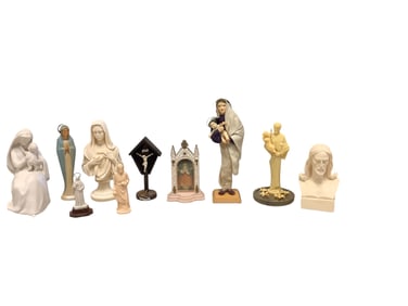 Religious Figurines Lot of (10)