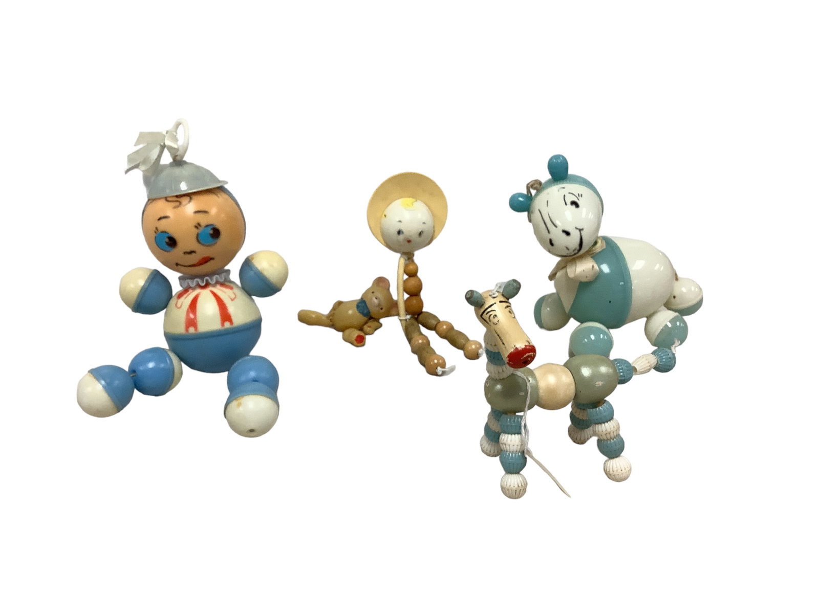 Vintage Kids Toys: Vintage Kids Toys Wood and celluloid toys 4" to 11" in size