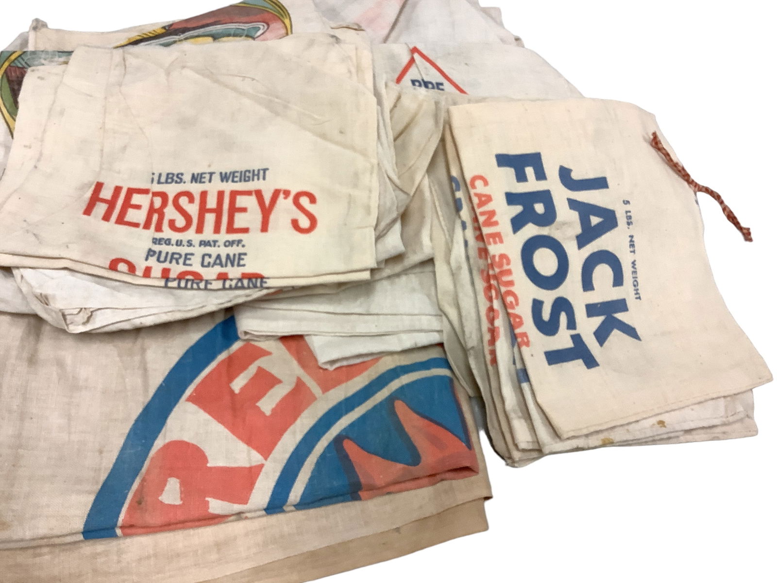 Flour and Sugar Fabric Bags: Flour and Sugar Fabric BagsSeveral flour and sugar bags from several suppliers.