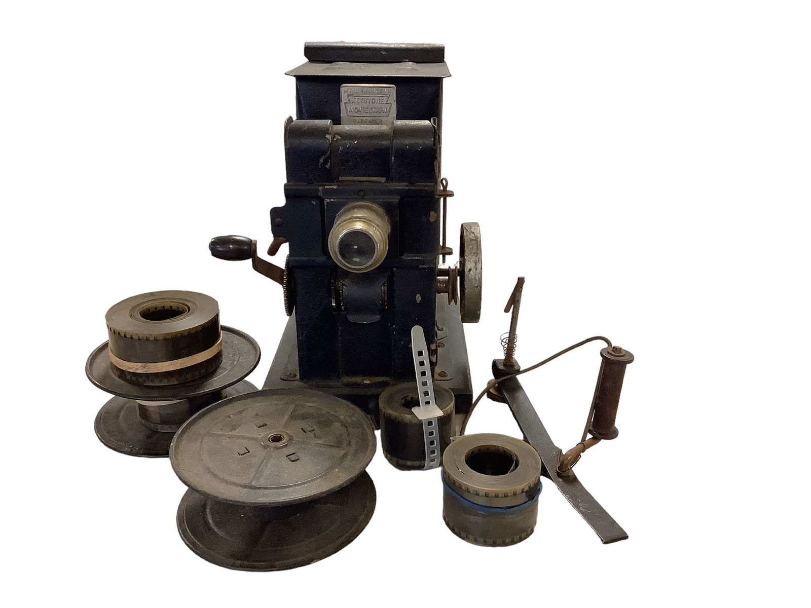 Early Keystone Moviegraph 8 3/4 x 7 3/4 x 5 1/2 in. (22.2 x 19.7 x 14 cm.) (1 of 2)