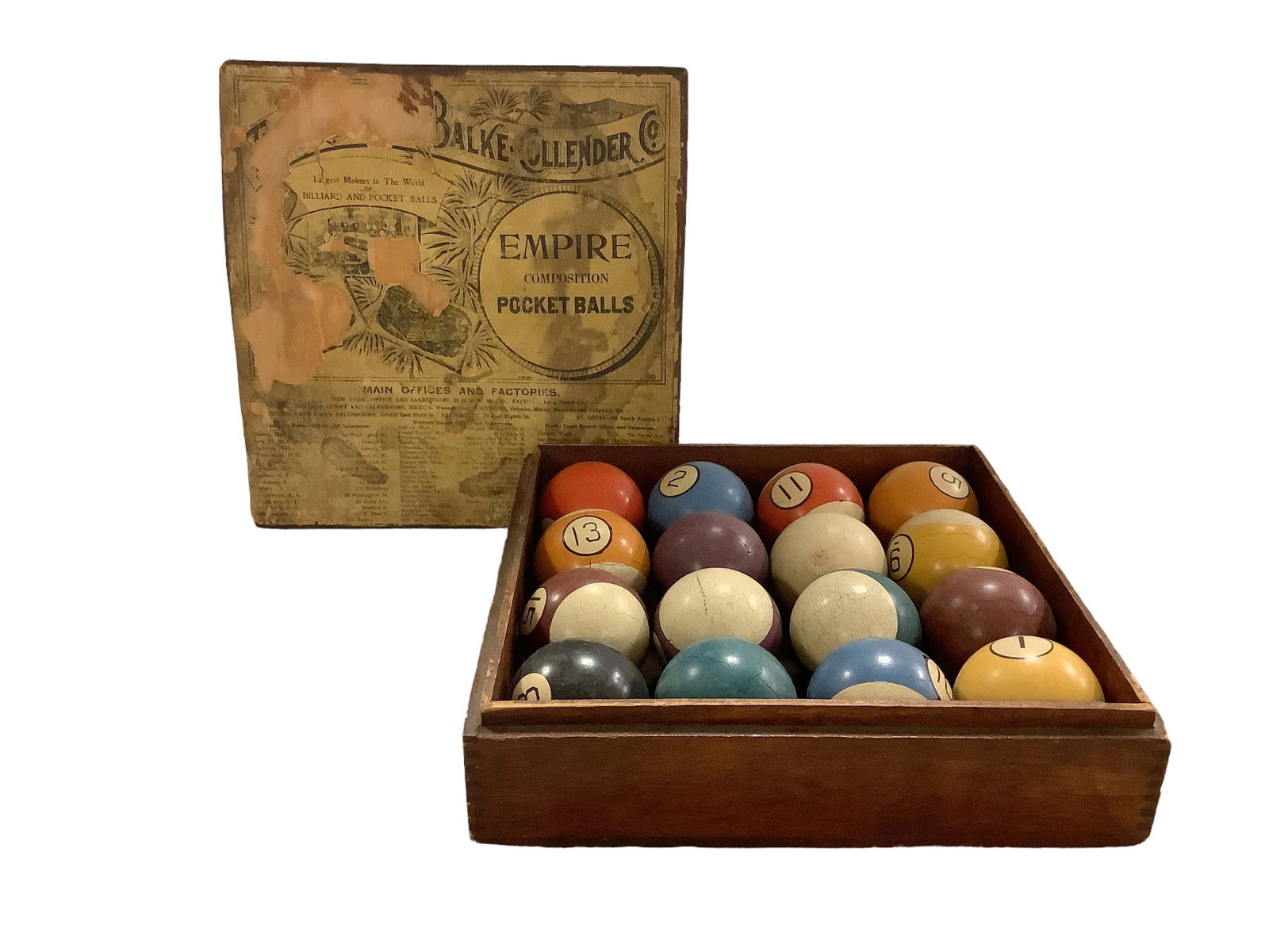 Brunswick Blake Collender Billiard Balls (1 of 3)
