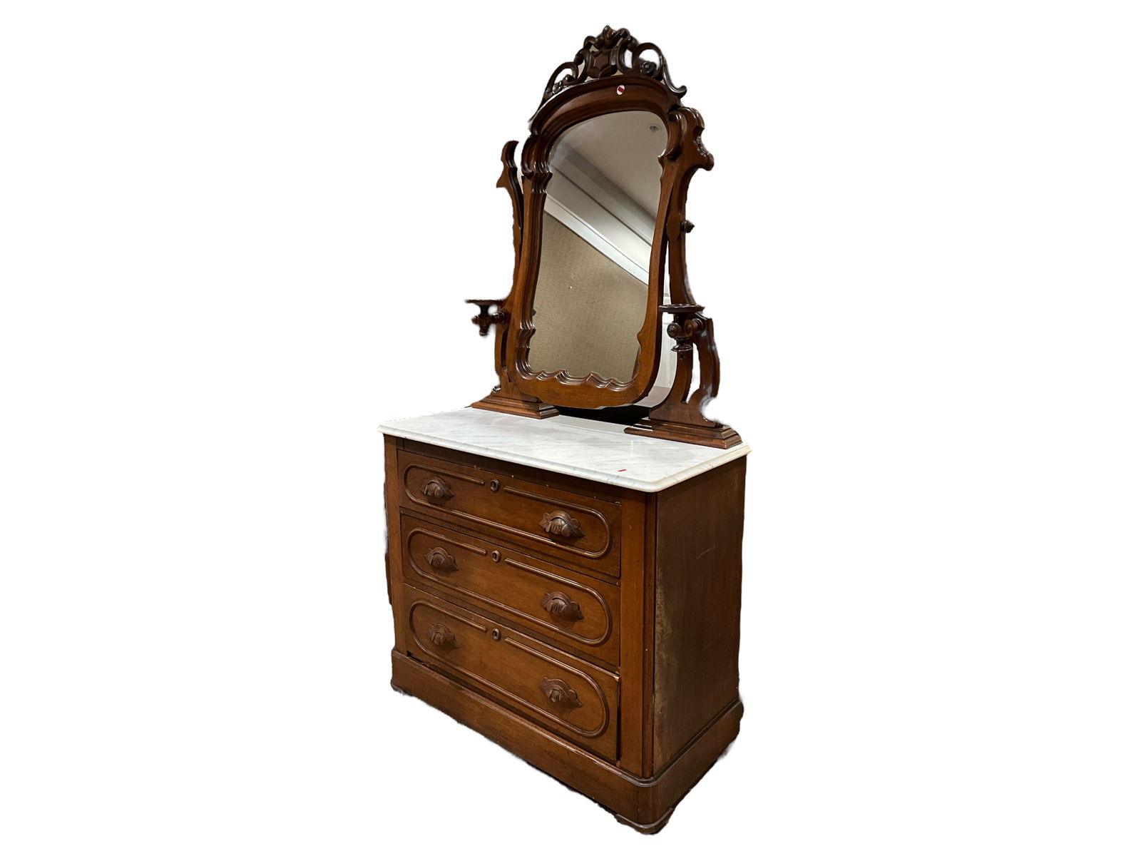 Walnut Victorian Dresser 79 x 40 1/2 x 18 1/2 in. (200.7 x 102.9 x 47 cm.) (1 of 7)