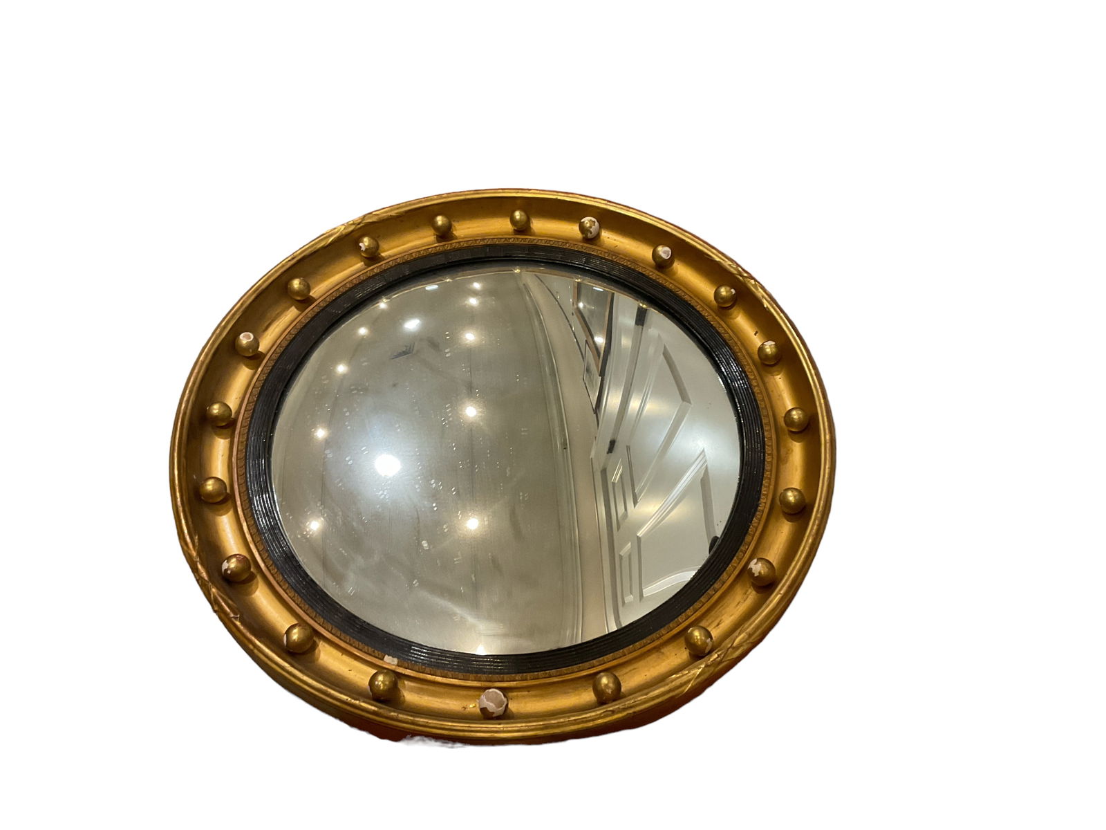 Federal Style Convex Mirror 23 x 23 in. (58.4 x 58.4 cm.) (1 of 13)