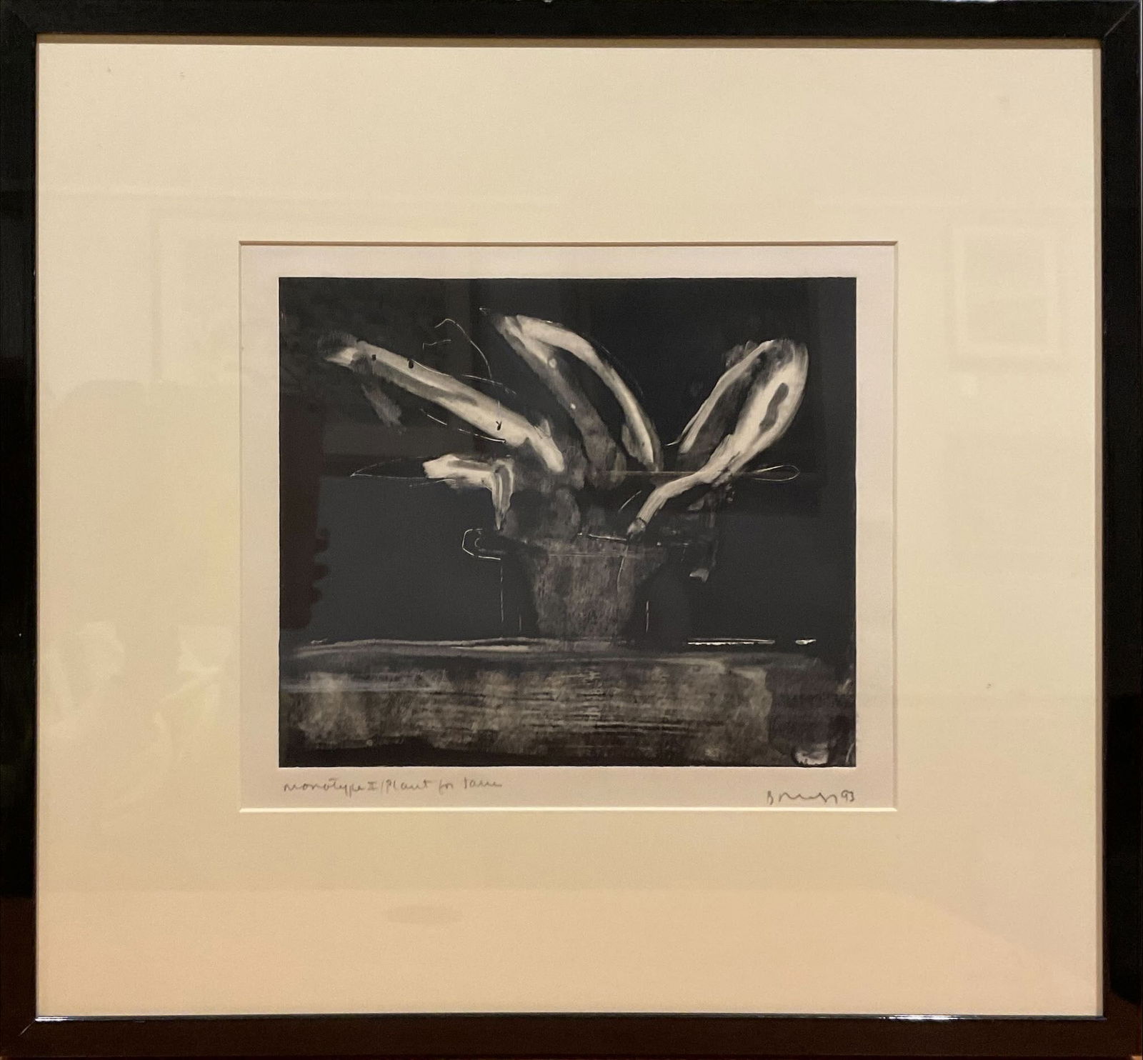 Monotype I/ Plant for Jane 21 1/2 x 23 in. (54.6 x 58.4 cm.) (1 of 1)