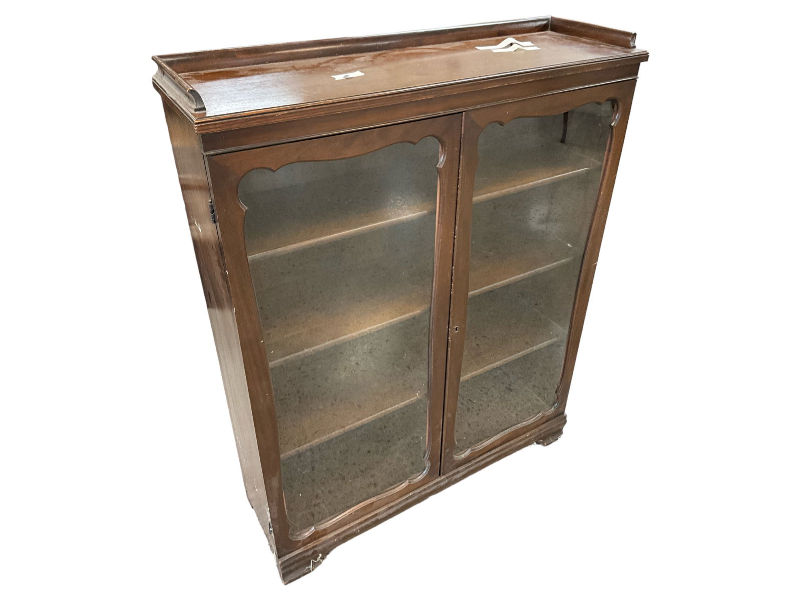 Mahogany Two Door Cabinet 46 x 36 x 11 1/4 in. (116.8 x 91.4 x 28.6 cm.) (1 of 5)