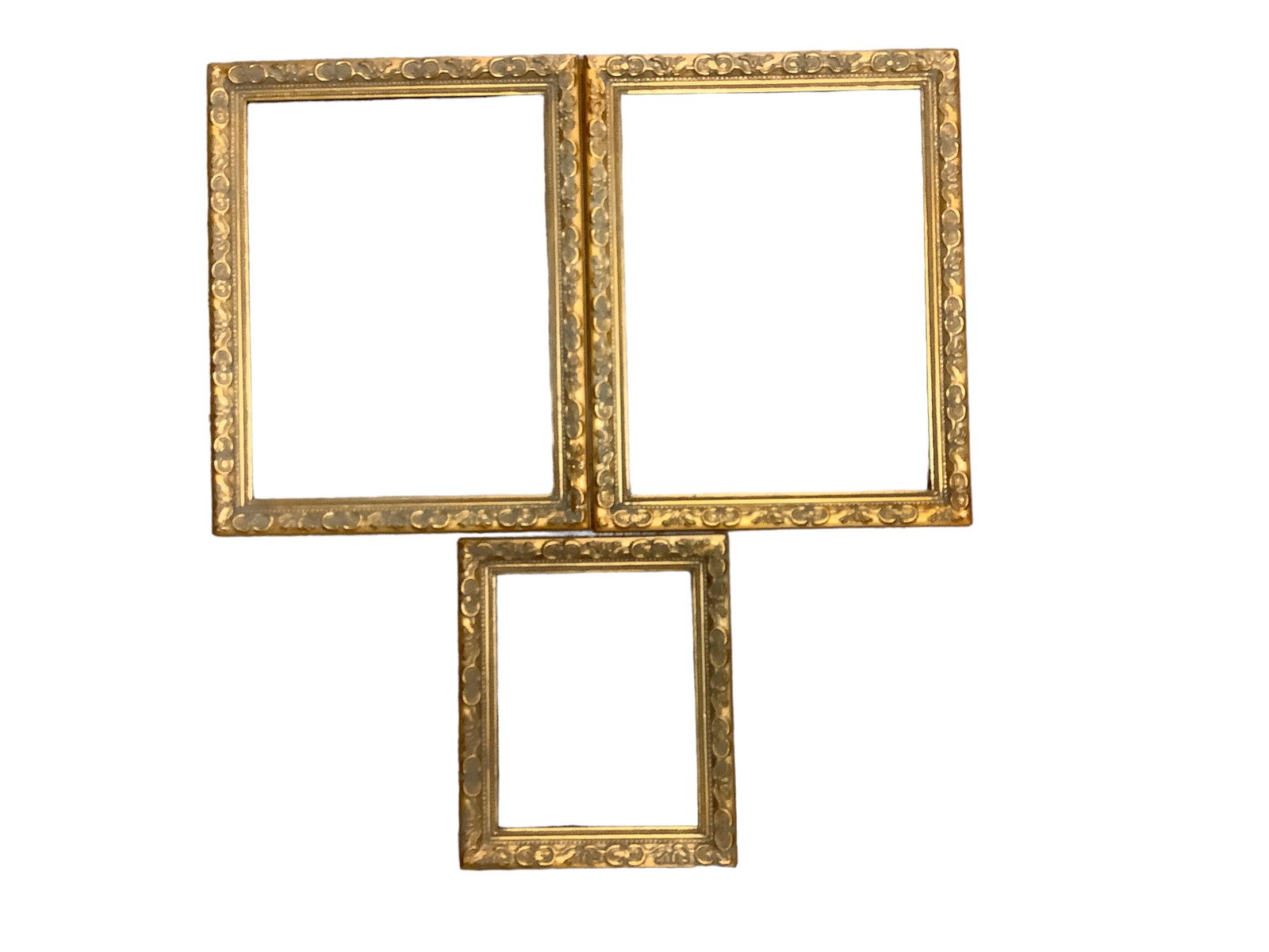 Lot of (3) Frames Large x 2 18 1/4 x 14 1/4 in. (46.4 x 36.2 cm.), Small 12 1/4 x 10 1/4 in. (31.1 x (1 of 1)