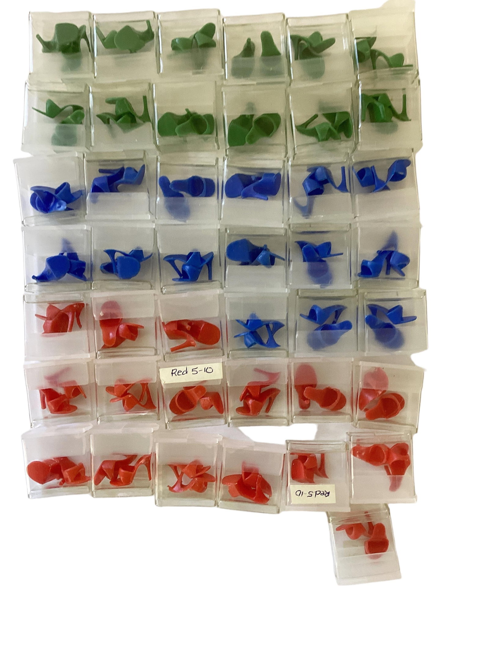 43 Pairs of Barbie Open Toe Heels Marked Japan (1 of 2)