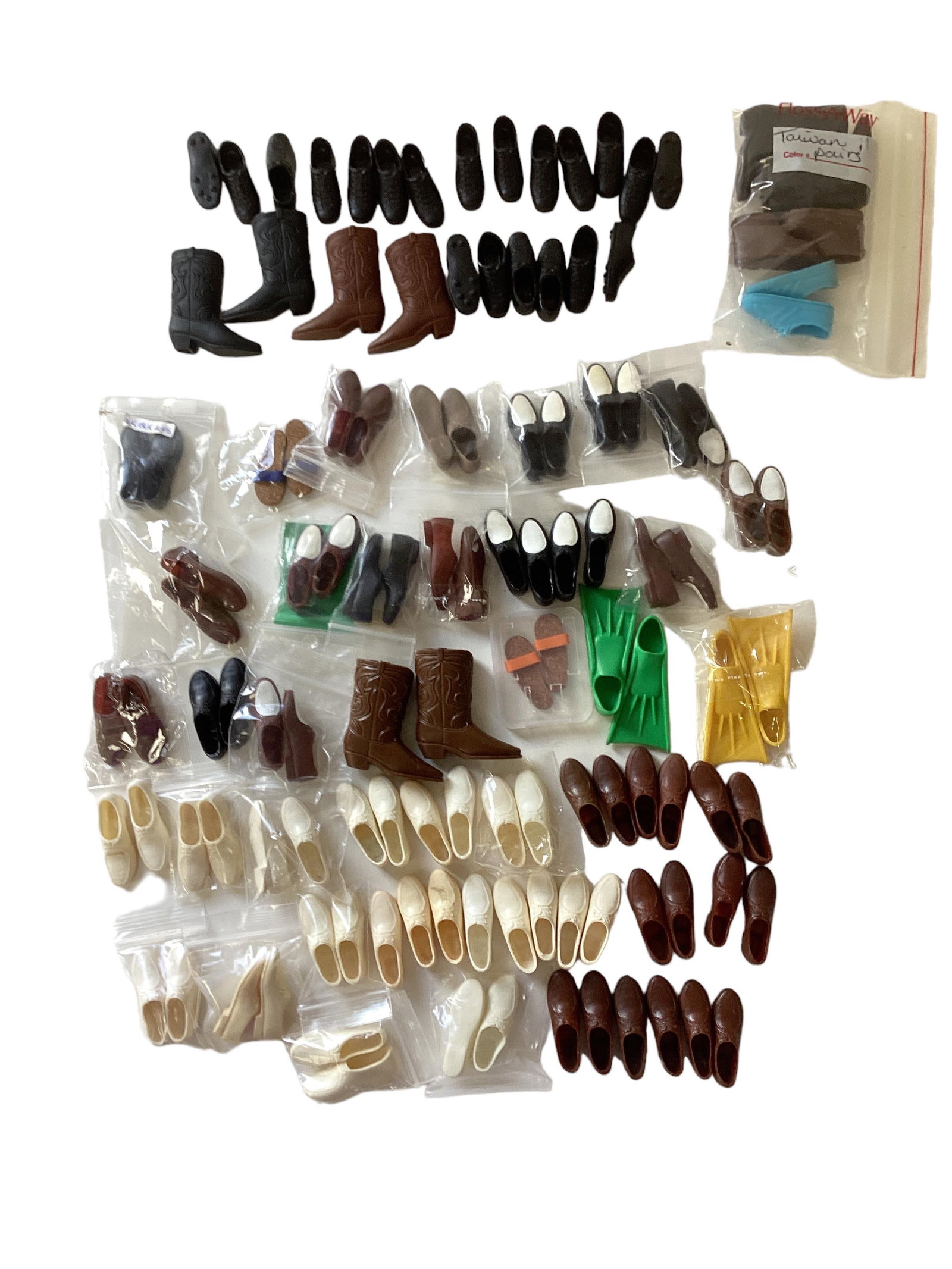 Vintage and Mod Ken Footwear, Over 40 Pairs Marked Japan (1 of 4)