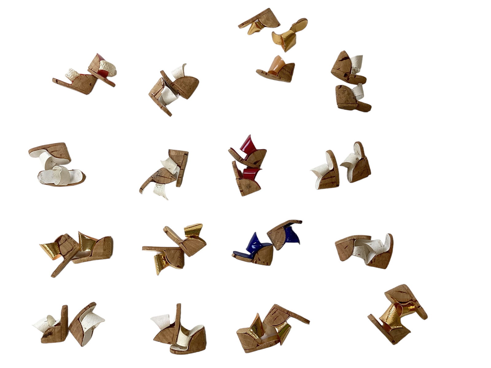 15 Pairs of Cork Wedge Shoes (1 of 3)
