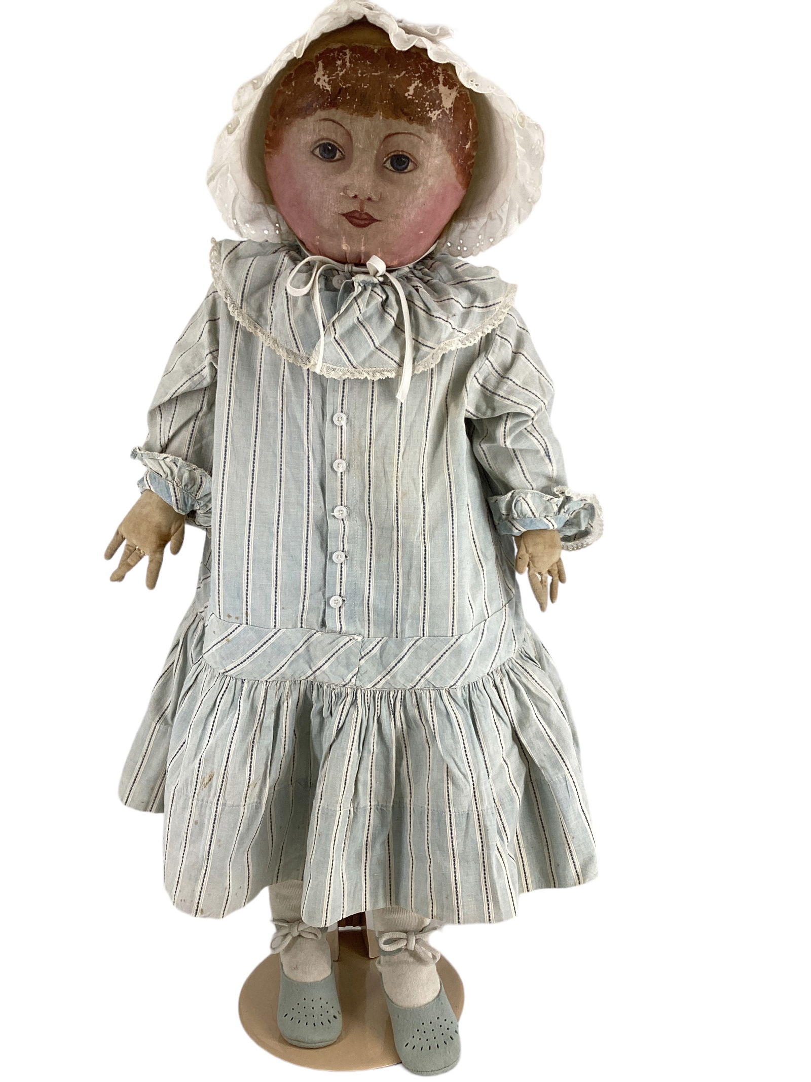 Primitive Cloth Doll with Oil Painted Face (1 of 5)