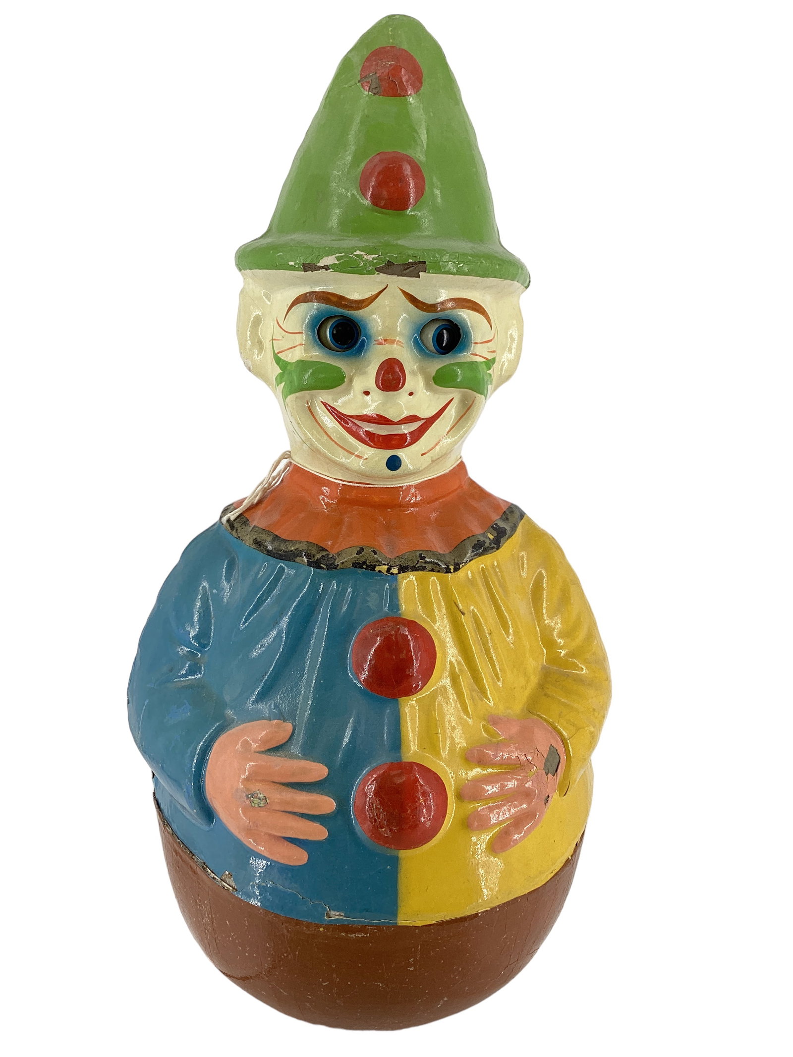 Large Antique Rolly Dolly Clown (1 of 4)