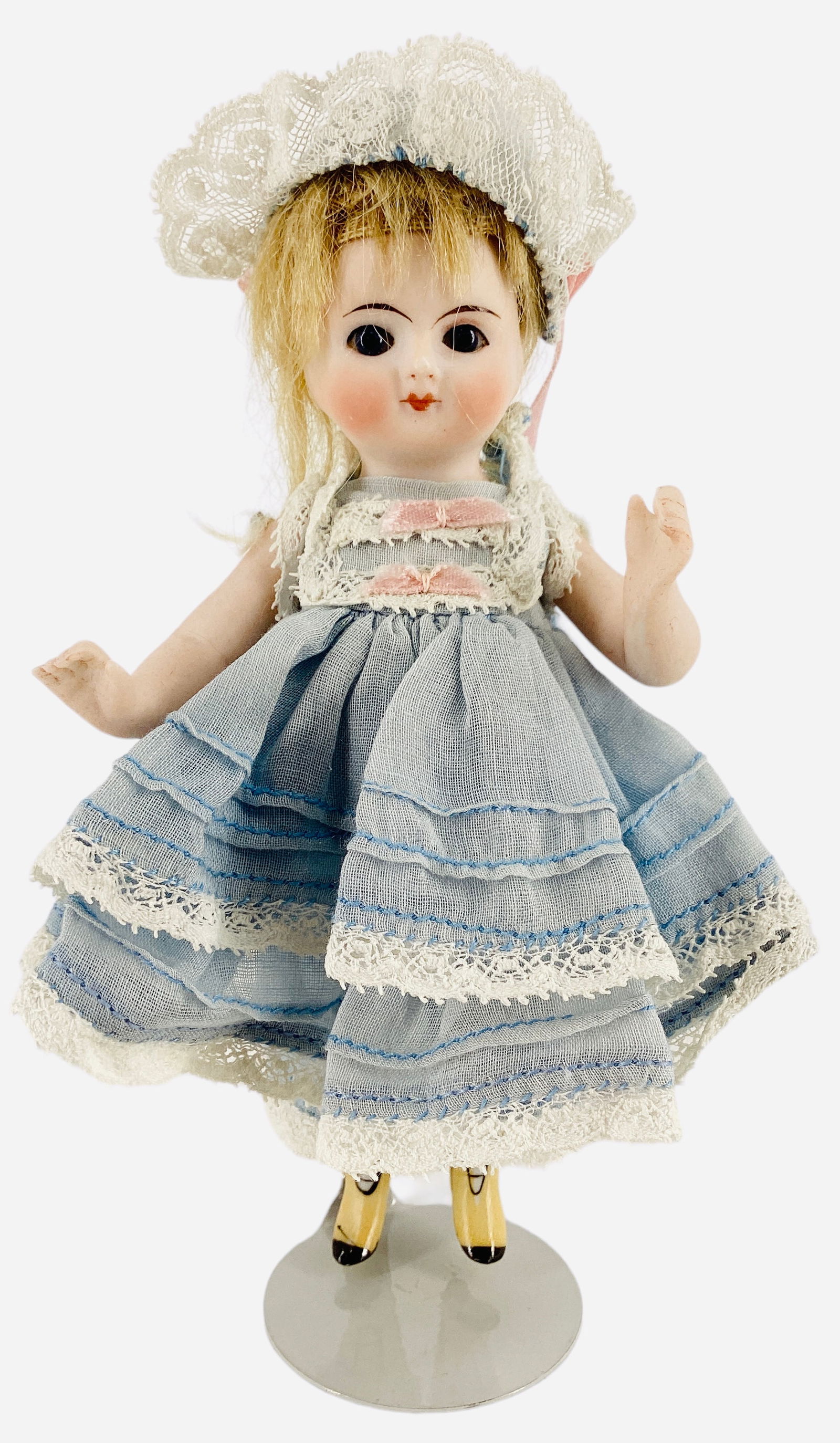 Small German All-Bisque Girl (1 of 3)