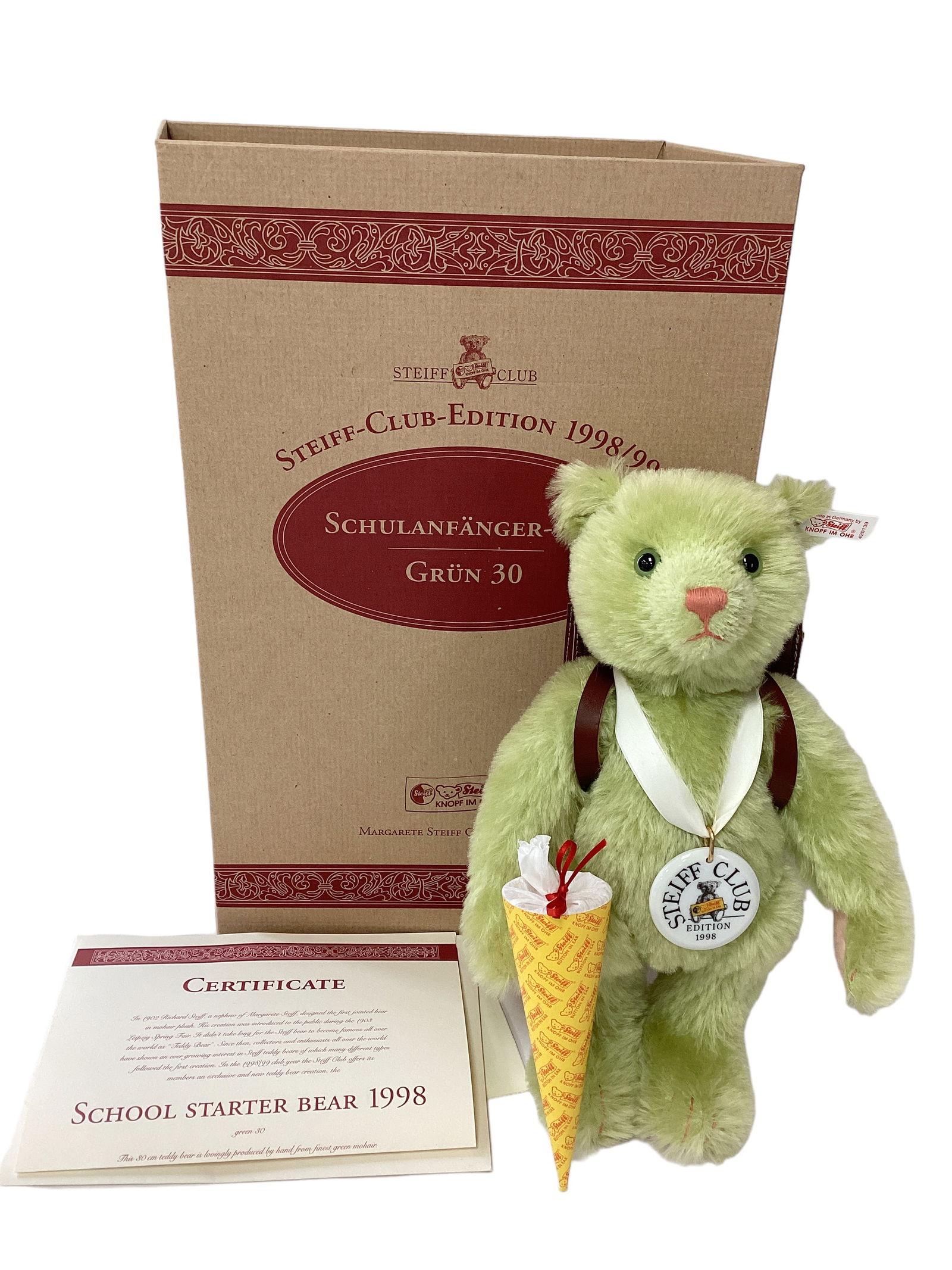 Steiff "School Starter Bear 1998" (1 of 5)