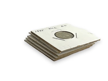 Five U.S. Mercury Silver Dime Coins