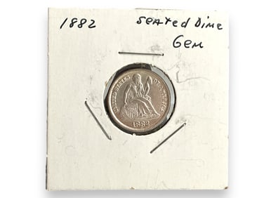 1882-P U.S. Seated Liberty Dime Coin