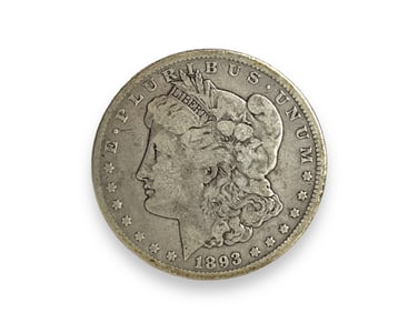 1893-CC U.S. Morgan Silver Dollar Coin