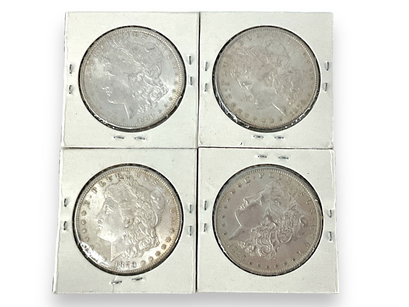 Four U.S. Morgan Silver Dollar Coins (1 of 6)