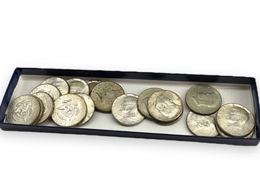 18 Kennedy Half Dollar Coins