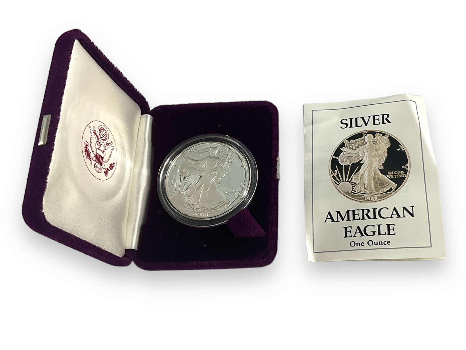 1988 U.S. Silver Eagle Proof Coin (1 of 4)