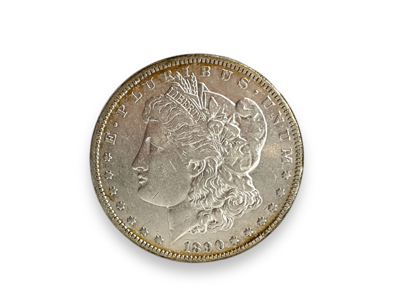 1890-CC U.S. Morgan Silver Dollar Coin (1 of 4)