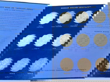 Morgan Dollar Coin Album with Contents